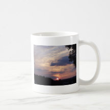 Northumberland sunset coffee mug