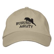 Norwegian Buhund Agility Embroidered Hat