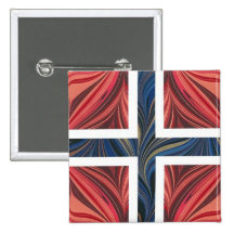 Norwegian Flag Norway Nordic Scandinavian Cross No Pins