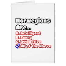 Norwegian Pride Quiz Card