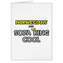 Norwegians Are Sofa King Cool Greeting Cards