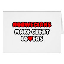Norwegians Make Great Lovers Greeting Cards