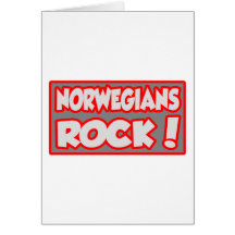 Norwegians Rock! Card