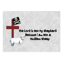 Not A Mindless Sheep Business Card Template