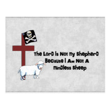 Not A Mindless Sheep Post Card