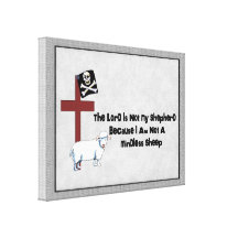 Not A Mindless Sheep Stretched Canvas Print