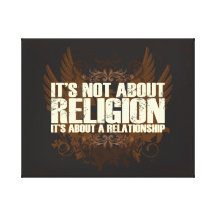 Not About Religion Canvas Print