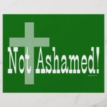 Not Ashamed! Romans 1:16 (with Cross) Custom Flyer