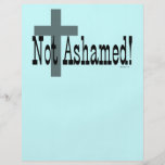 Not Ashamed! Romans 1:16 (with Cross) Flyers