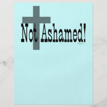 Not Ashamed! Romans 1:16 (with Cross) Flyers
