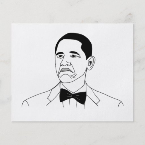 Not Bad Barack Obama Rage Face Meme Flyer Design