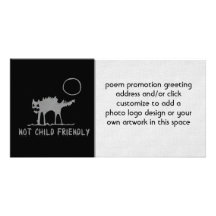 Not Child Friendly Customized Photo Card