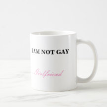 not gay humour mug