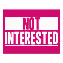 Not Interested Personalised Invitation