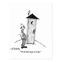 Not The Key To Lose Post Card