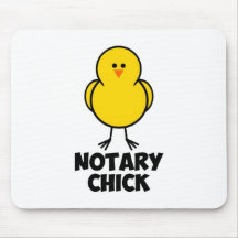 Notary Chick Mouse Pads