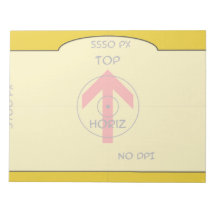 note pad large - horz