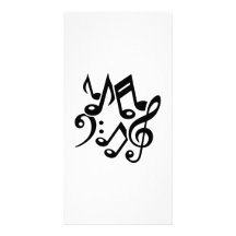 Notes classic music photo greeting card