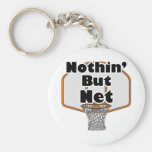 nothin but net basketball hoop keychain