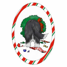 Nothin' Butt A Beardie Christmas Ornament Cut Outs