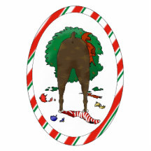 Nothin' Butt A Boxer Christmas Ornament Cut Out