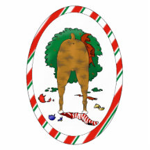 Nothin' Butt A Boxer Christmas Ornament Photo Cut Outs