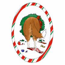 Nothin' Butt A Collie Christmas Ornament Photo Cut Out