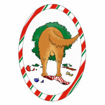 Nothin' Butt A Golden Christmas Ornament Acrylic Cut Outs