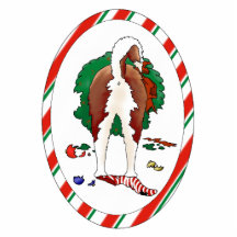 Nothin' Butt A Husky Christmas Ornament Cut Out