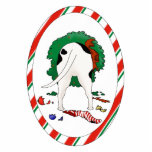 Nothin' Butt A Pit Bull Christmas Ornament Cut Out