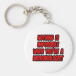 Nothing Is Impossible...Microbiologist Keychain