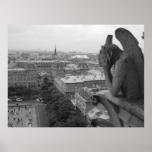 Notre Dame Gargoyle 2 Print