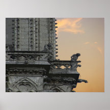 Notre Dame Gargoyle Print
