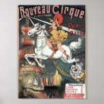 Nouveau Cirque Revuew Hippique Retro Theatre Poster