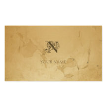 Nouveau Grunge Golden Business Cards