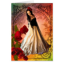 NOUVEAU ROSE CARD