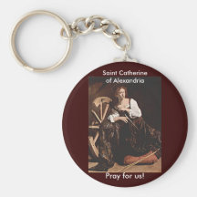 Nov 26 St. Catherine of Alexandria Keychain