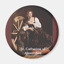 Nov 26 St. Catherine of Alexandria Refrigerator Magnets