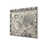 Nova totius terrarum, 1606 Antique World Map Canvas Print
