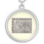 Nova totius terrarum, 1606 Antique World Map Custom Necklace