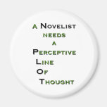 Novelist P.L.O.T. Fridge Magnets