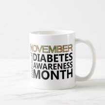 November National Diabetes Awareness Month Mugs
