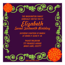 November's Sweet Sixteen Eternal Spring Invitation