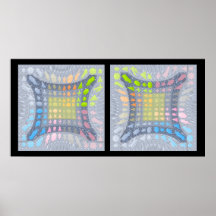 NOVINO Stars and Shapes Patterns Poster