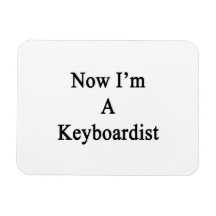 Now I'm A Keyboardist Flexible Magnets