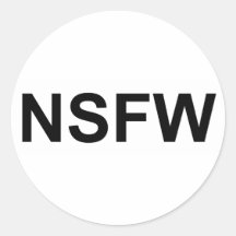 NSFW ROUND STICKERS