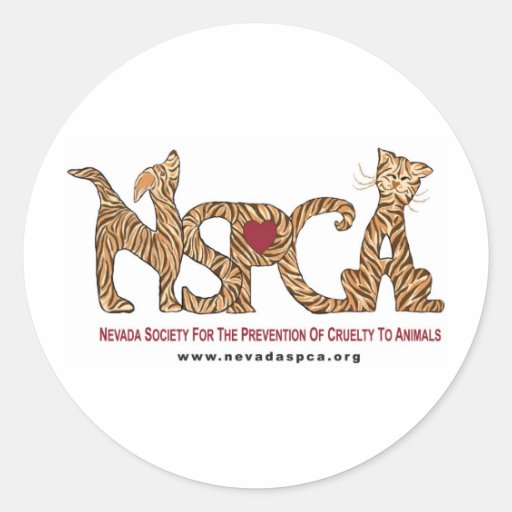 NSPCA_tigerlogo1 Round Sticker