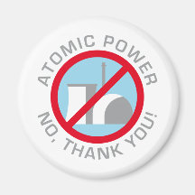 nuclear power - no thank you kühlschrankmagnete