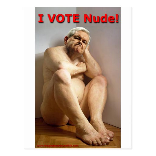 Nude Gingrich!! Postcards