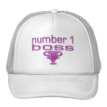 Number 1 Boss in Pink Mesh Hat